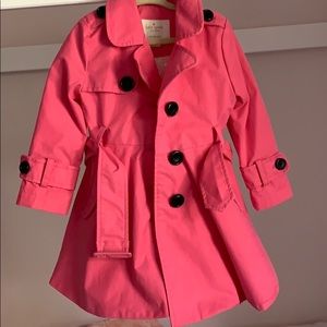 kate spade pink pea coat kids